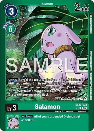 Salamon (Limited Foil) [EX13-038] [Chivalrous XIII] Foil