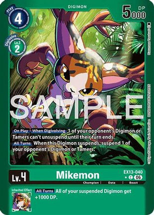Mikemon (Limited Foil) [EX13-040] [Chivalrous XIII] Foil