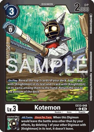 Kotemon (Limited Foil) [EX13-048] [Chivalrous XIII] Foil