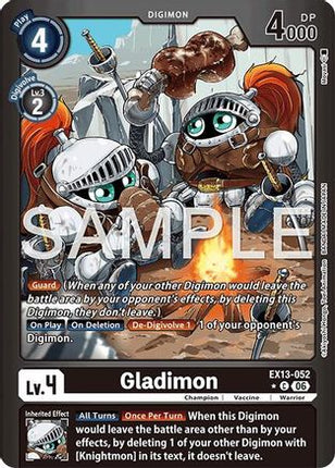Gladimon (Limited Foil) [EX13-052] [Chivalrous XIII] Foil
