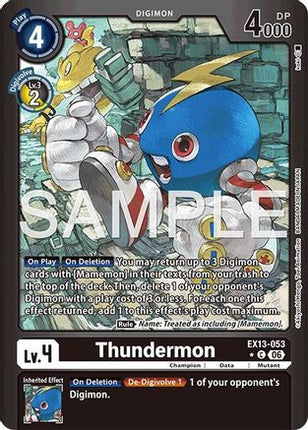 Thundermon (Limited Foil) [EX13-053] [Chivalrous XIII] Foil
