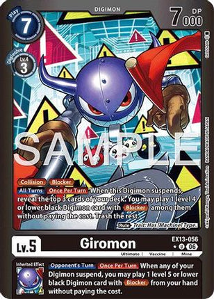 Giromon (Limited Foil) [EX13-056] [Chivalrous XIII] Foil
