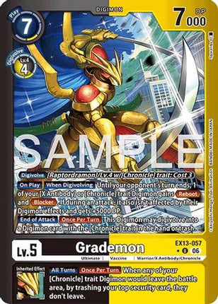 Grademon (Limited Foil) [EX13-057] [Chivalrous XIII] Foil