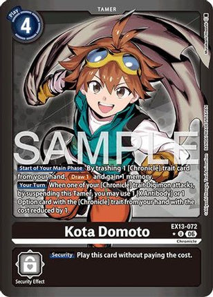 Kota Domoto (Limited Foil) [EX13-072] [Chivalrous XIII] Foil