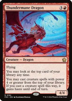 Thundermane Dragon (182) [Commander: Foundations]