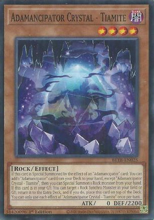 Adamancipator Crystal - Tiamite (Common / Short Print) [BETB-EN025] Beyond the Brave 1st Edition