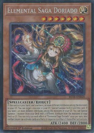 Elemental Saga Doriado (Secret Rare) [BETB-EN028] Beyond the Brave 1st Edition