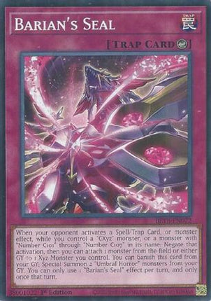 Barian's Seal (Common / Short Print) [BETB-EN072] Beyond the Brave 1st Edition