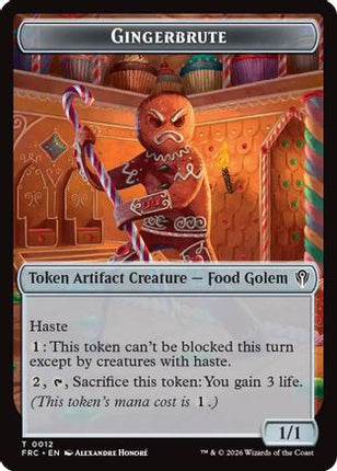 Gingerbrute // Myr Double-Sided Token (12 // 15) [Commander: Reality Fracture]