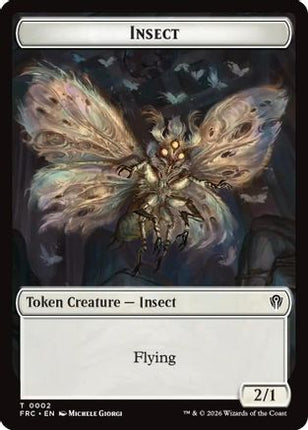 Insect // Rogue Double-Sided Token (2 // 7) [Commander: Reality Fracture]