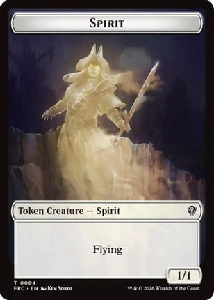 Spirit // Jace Double-Sided Token (4 // 5) [Commander: Reality Fracture]