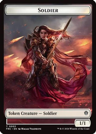 Soldier // Map Double-Sided Token (3 // 14) [Commander: Reality Fracture]