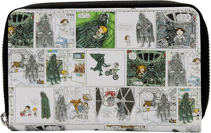 Star Wars - Darth Vader Father's Day Comic Strip Zip Purse