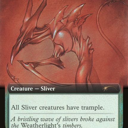 Horned Sliver (Extended Art) [Secret Lair Drop] Foil