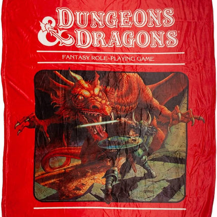 Dungeons & Dragons Original Game Cover Art "Pocket Throw" Convertible Pillow/ Blanket