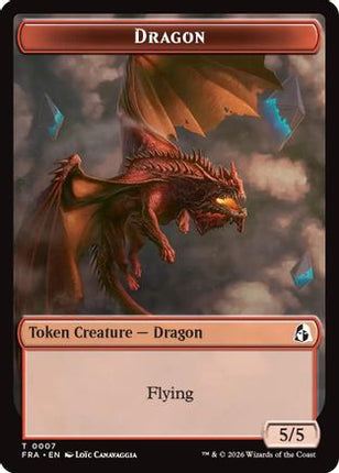 Dragon // Treasure Double-Sided Token (7 // 15) [Reality Fracture]