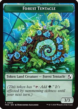 Forest Tentacle // Beast Double-Sided Token (9 // 8) [Reality Fracture]