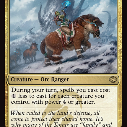 Temur Battlecrier [Tarkir: Dragonstorm] Foil