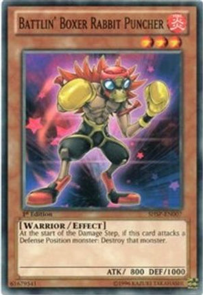 Battlin' Boxer Rabbit Puncher (Common / Short Print) [SHSP-EN007] 1st Edition
