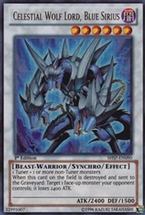 Celestial Wolf Lord, Blue Sirius (Ultra Rare) [SHSP-EN090] 1st Edition