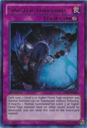 Sinister Yorishiro (Ultra Rare) [SHSP-EN089] 1st Edition