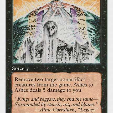 Ashes to Ashes [Fifth Edition]