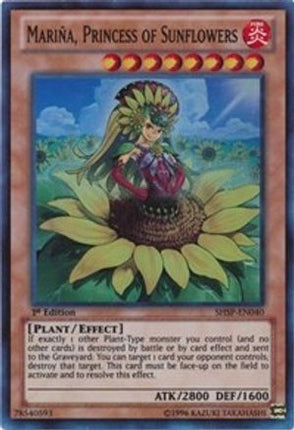 Mariña, Princess of Sunflowers (Super Rare) [SHSP-EN040] 1st Edition