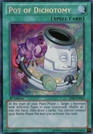 Pot of Dichotomy (Secret Rare) [SHSP-EN065] 1st Edition
