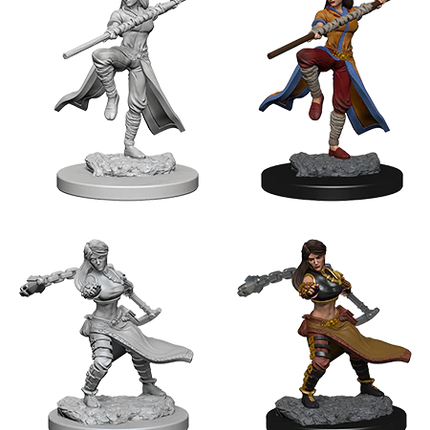 Dungeons & Dragon's - Nolzur's Marvelous Miniatures: Human Monk (Female)