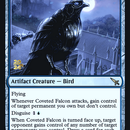 Coveted Falcon [Murders at Karlov Manor Promos] Prerelease Foil