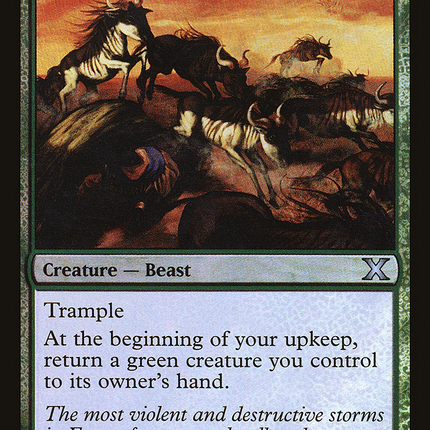 Stampeding Wildebeests [Tenth Edition] Foil