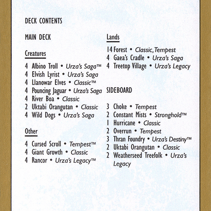 Matt Linde Decklist [World Championship Decks 1999]