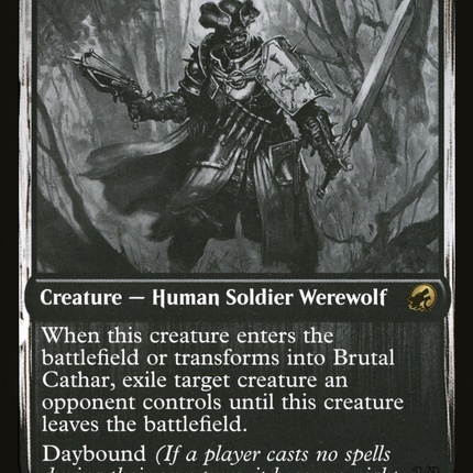 Brutal Cathar // Moonrage Brute [Innistrad: Double Feature]