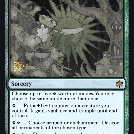 Season of Gathering [Bloomburrow Promos] Prerelease Foil