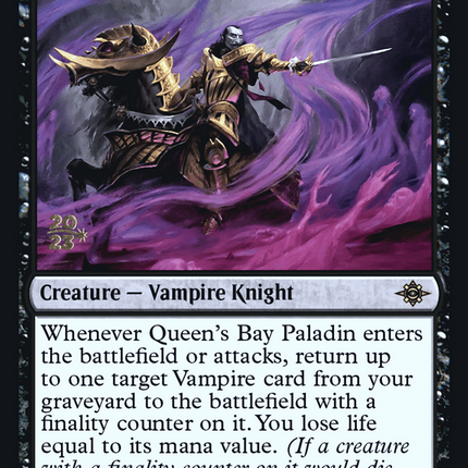 Queen's Bay Paladin [The Lost Caverns of Ixalan Promos] Prerelease Foil