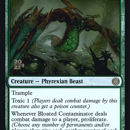 Bloated Contaminator [Phyrexia: All Will Be One Promos] Prerelease Foil