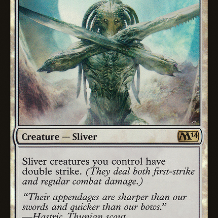 Bonescythe Sliver [Duels of the Planeswalkers 2014 Promos ] Foil