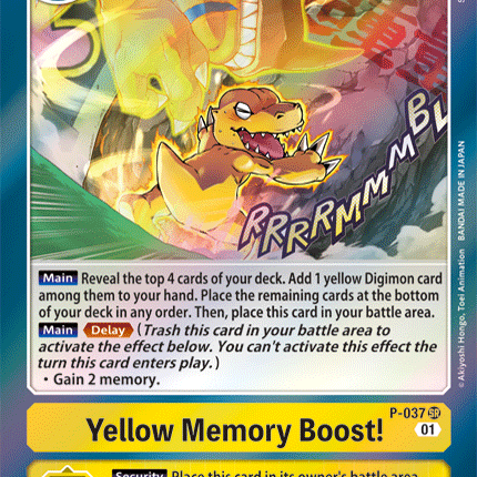 Yellow Memory Boost! [P-037] [Promotional Cards]