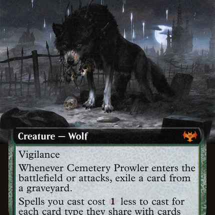 Cemetery Prowler (Extended Art) [Innistrad: Crimson Vow]