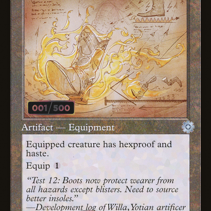 Swiftfoot Boots (Retro) [The Brothers' War Retro Artifacts] Serialized Foil