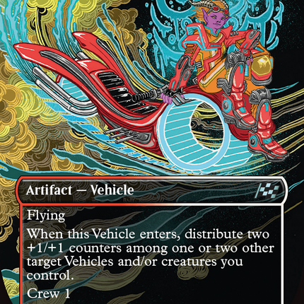 Cloudspire Skycycle (Borderless) [Aetherdrift] Foil