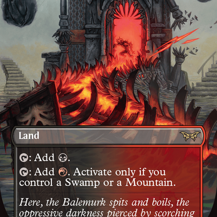 Blazemire Verge (Borderless) [Duskmourn: House of Horror] Foil