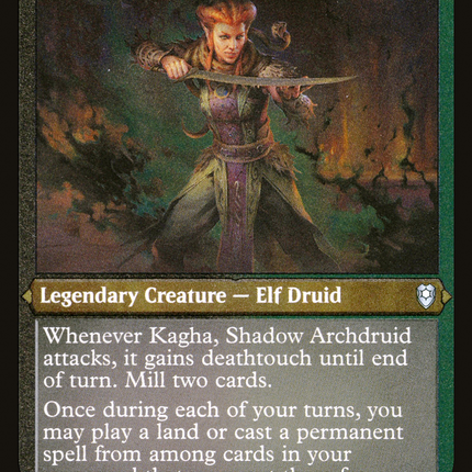 Kagha, Shadow Archdruid [Commander Legends: Battle for Baldur's Gate] Etched Foil