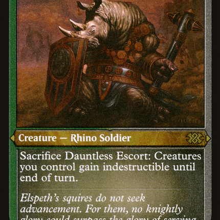 Dauntless Escort [Double Masters 2022] Etched Foil