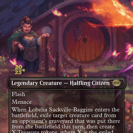 Lobelia Sackville-Baggins (Borderless) [Tales of Middle-earth Promos] Prerelease Foil