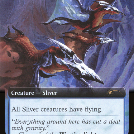 Winged Sliver (Extended Art) [Secret Lair Drop] Foil