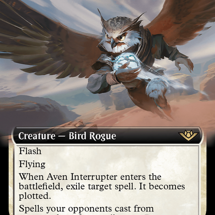 Aven Interrupter (Extended Art) [Outlaws of Thunder Junction]