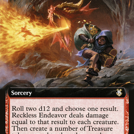 Reckless Endeavor (Extended Art) [Forgotten Realms Commander]