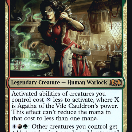 Agatha of the Vile Cauldron [Wilds of Eldraine Promos] Prerelease Foil