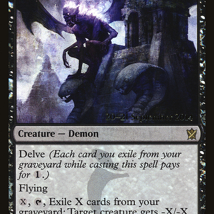 Necropolis Fiend [Khans of Tarkir Promos] Prerelease Foil